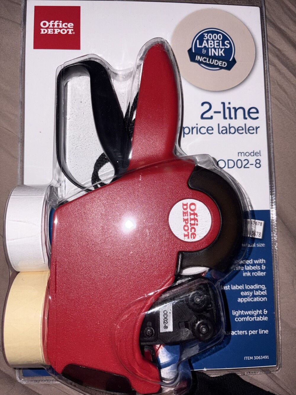 2-Line Price Label Maker + 3000 Labels And Ink